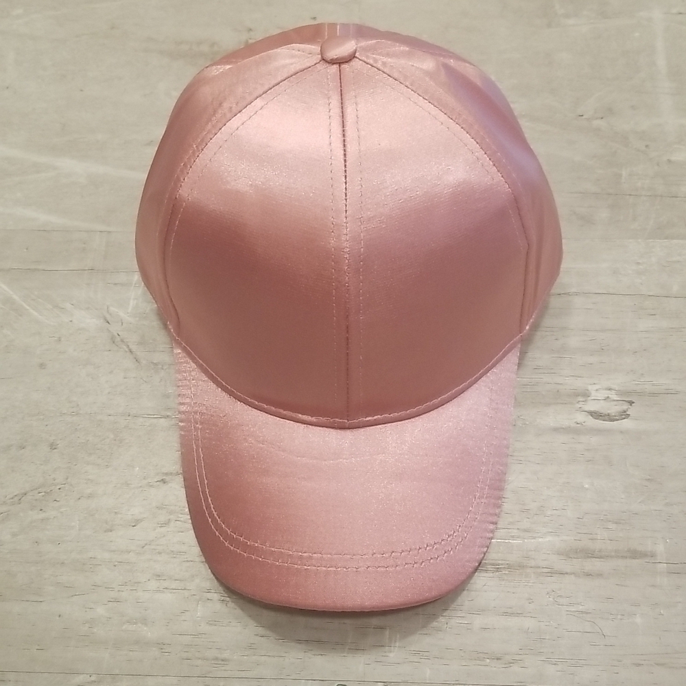 💕MICHAEL STARS💕 Satin Dreams Baseball Cap ~ Pink NWT